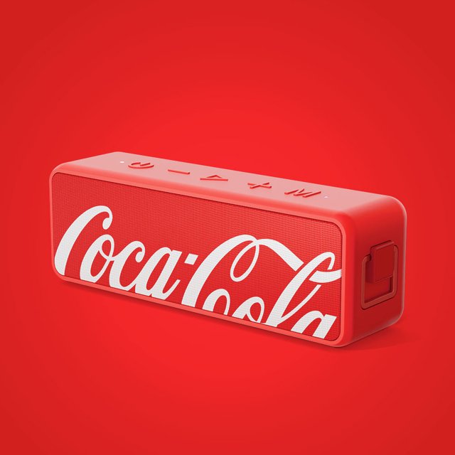 Caixa de som Sound Box wireless Vermelho com baixos acentuados - Coca ...