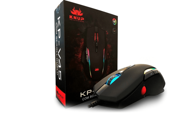 Knup Mouse Mouse Gamer LED com 7 Botões USB 7200 DPI KNUP - KP-MU011 | INOVAX SOLUTION