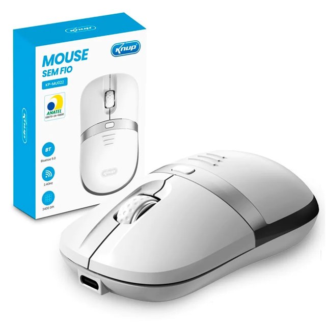 Mouse sem Fio Bluetooth & Wireless 2.4Ghz 2400 dpi KNUP - KP-MU022 ...