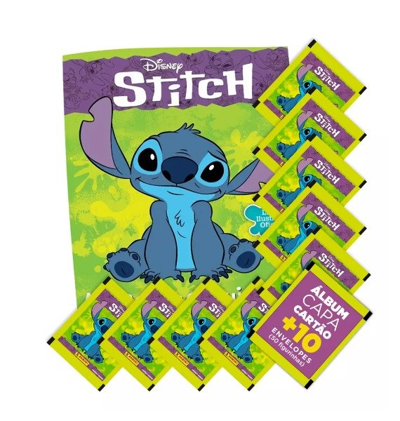 KIT Album de Figurinhas Stitch (EDIÇÃO LIMITADA) + 50 FIGURINHAS ...