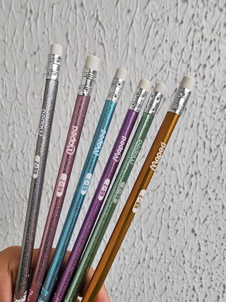 MAPED Matita Grafite Black Peps HB - Set Da 6 Matite Con Gomma Incorporata, Impugnatura Triangolare, Per Scrittura E Disegno