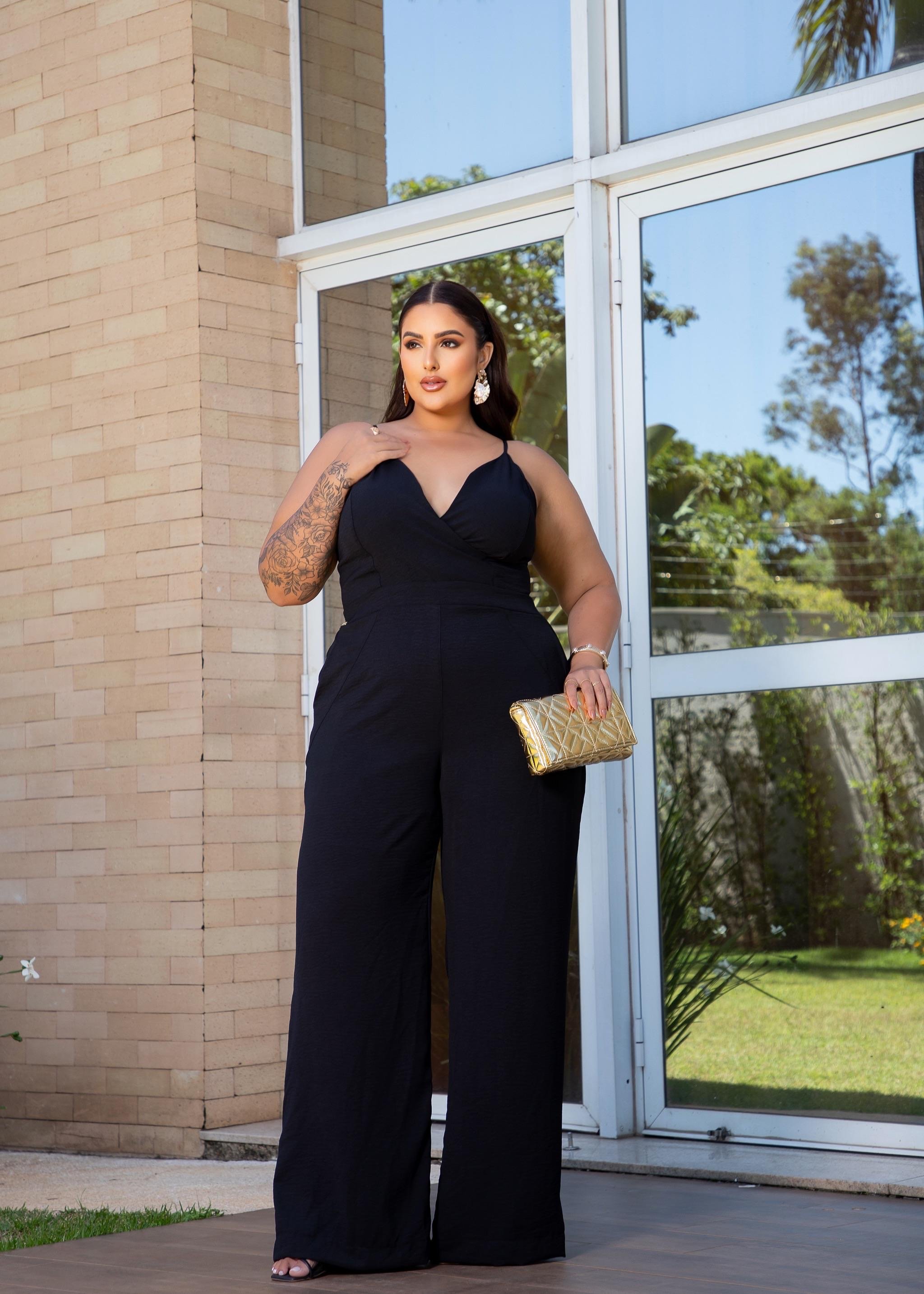 Macacão Bruna 2220 | Mayra's Modas Plus Size