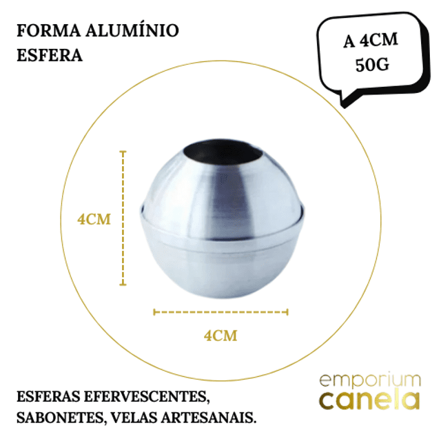 Forma Alumínio - Esfera A 4cm