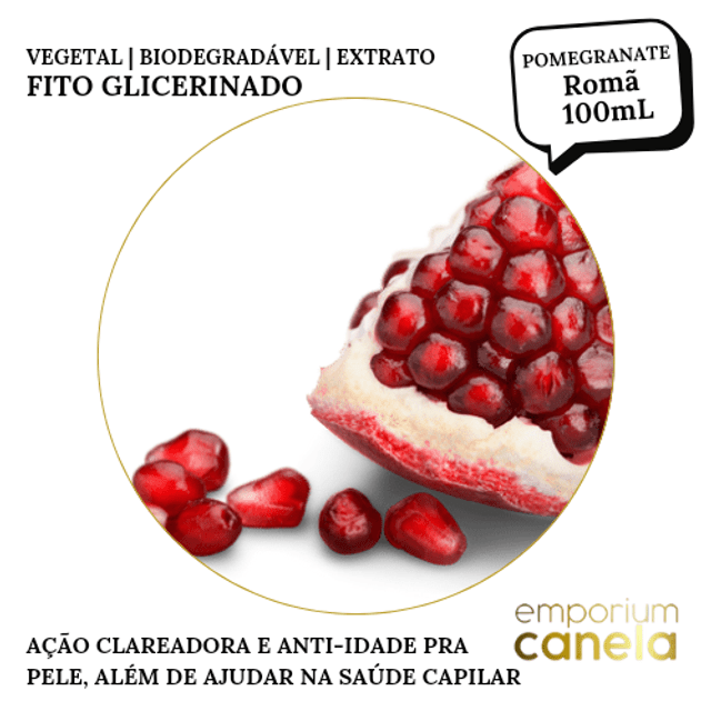 Extrato Fitoglicerinado - Pomegranate ( Romã ) 100mL
