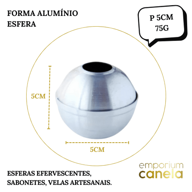 Forma Alumínio - Esfera P 5cm