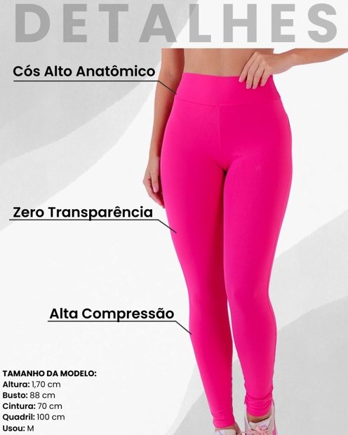 Legging Calça Cós Alto Alta Compressão Fitness AB | Acqua Bronze