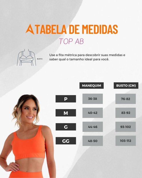 Top Fitness Alta Sustentação AB | Acqua Bronze Praia e Fitness