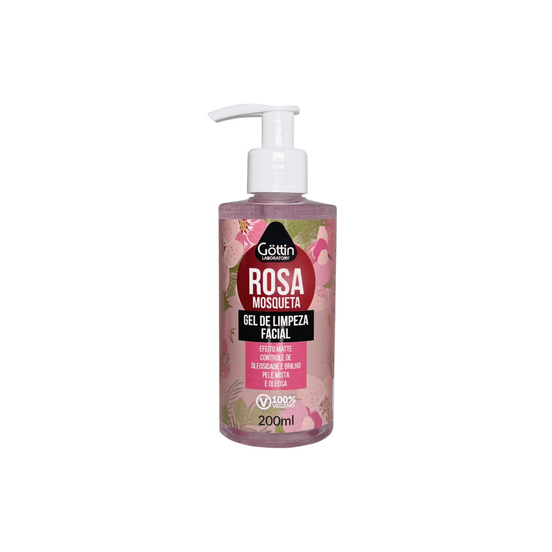 Gel de Limpeza Facial Rosa Mosqueta Göttin 200ml | HairFly