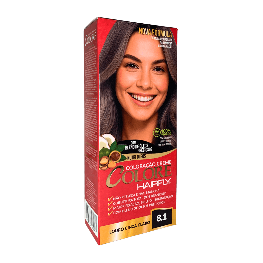 Coloração Creme Colore 8.1 - Louro Cinza Claro 125g | HairFly