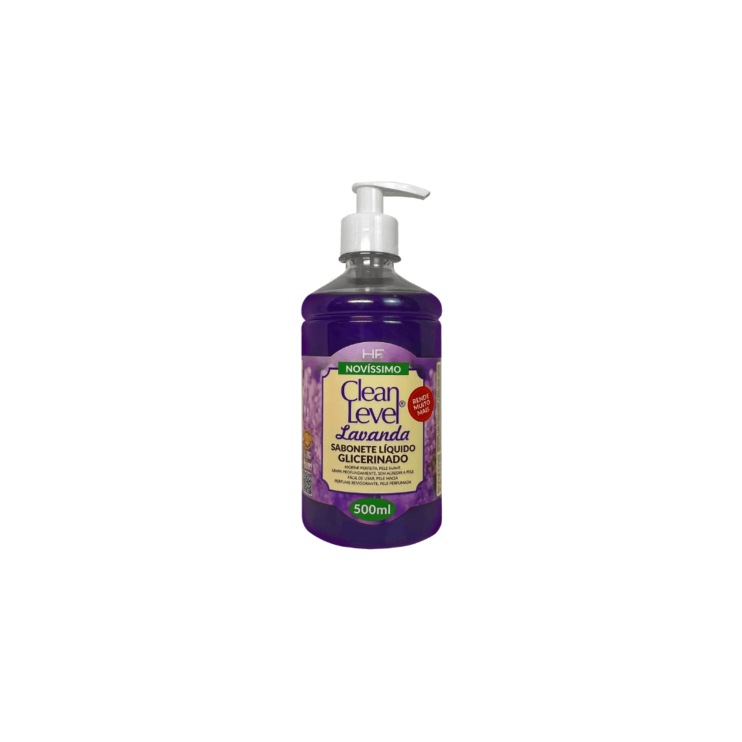 Sabonete Líquido Clean Level Lavanda 500ml | HairFly