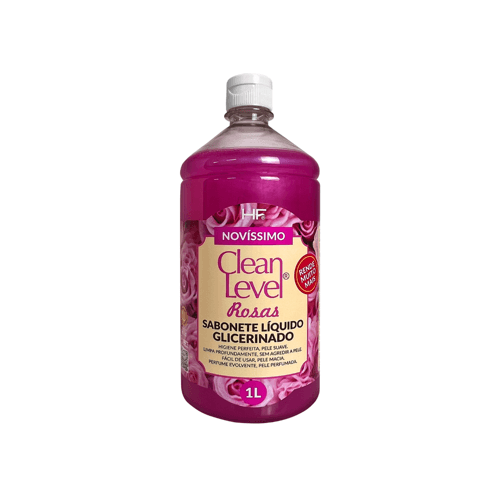 Sabonete Líquido Clean Level Rosas 500ml | HairFly