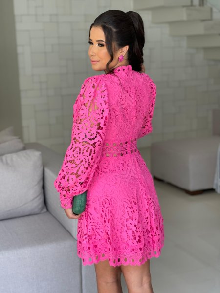 Renda Curto Renda Rosa Para Vestido Princesa Rosa Vestido Rosa De