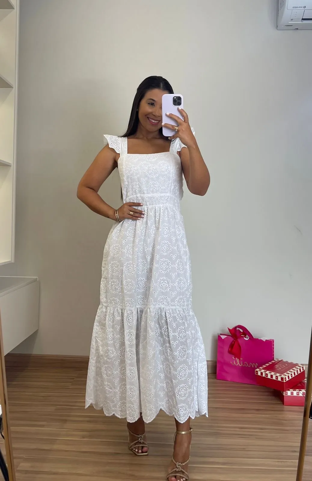 Vestido delicado deals branco