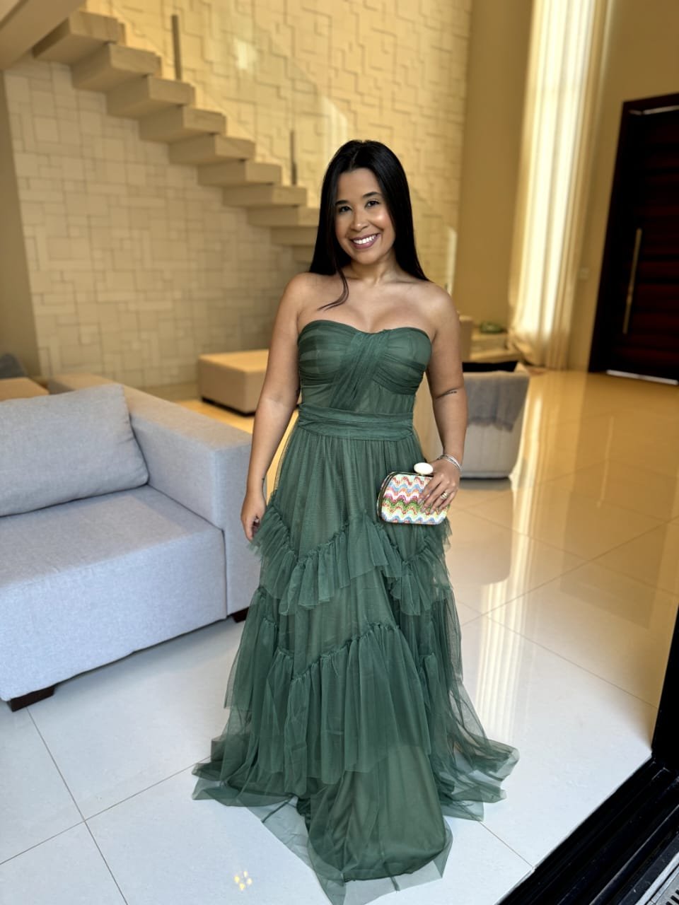 Vestido Charlotte Vestido Longo Tule Ilusion Loja Mailí Loja