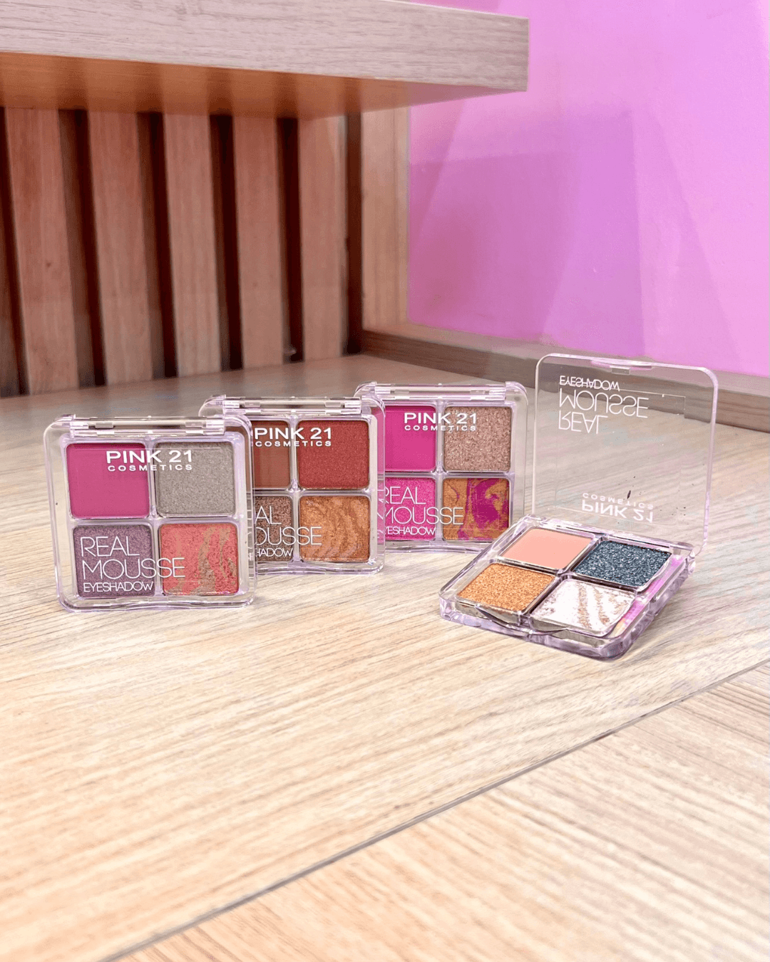 PALETA DE SOMBRAS REAL MOUSSE CS4274 - PINK21 COSMÉTICOS | Pink