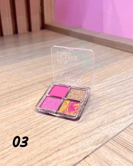 PALETA DE SOMBRAS REAL MOUSSE CS4274 - PINK21 COSMÉTICOS | Pink