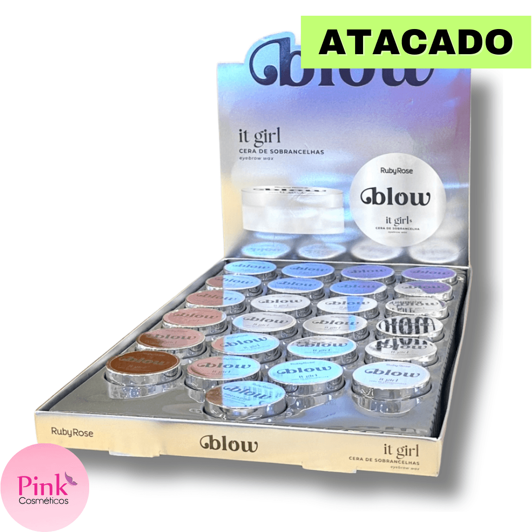 BOX CERA DE SOBRANCELHAS IT GIRL BLOW HB-E2506 24 UND - RUBY ROSE | Pink