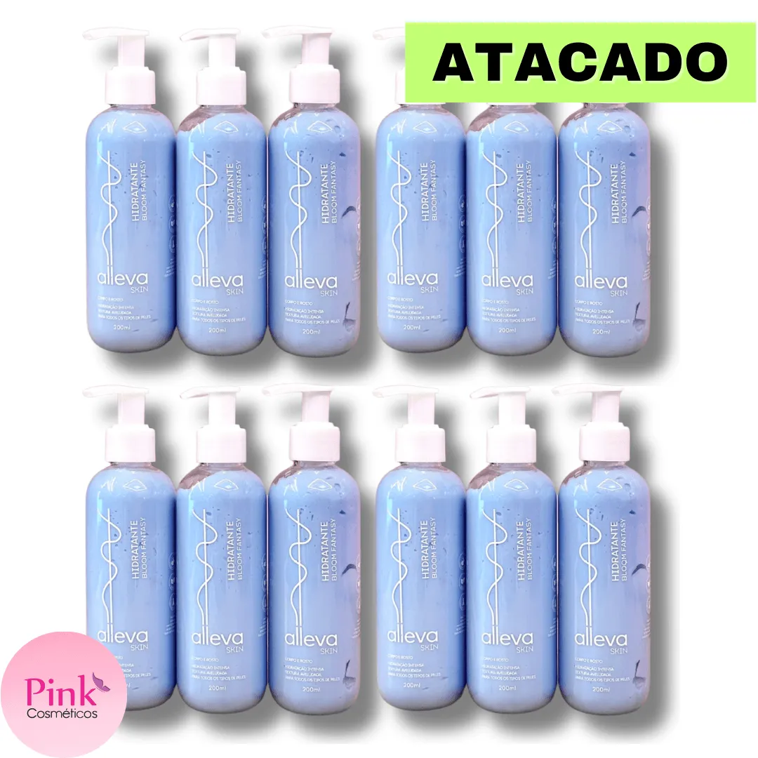 BOX HIDRATANTE CORPO E ROSTO BLOOM FANTASY AL7304 12 UND - ALLEVA | Pink