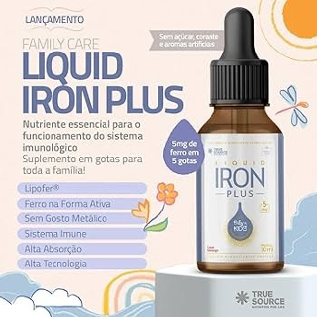 Iron Plus Líquido True Source - Multivitamínico Infantil | Capital Fitness