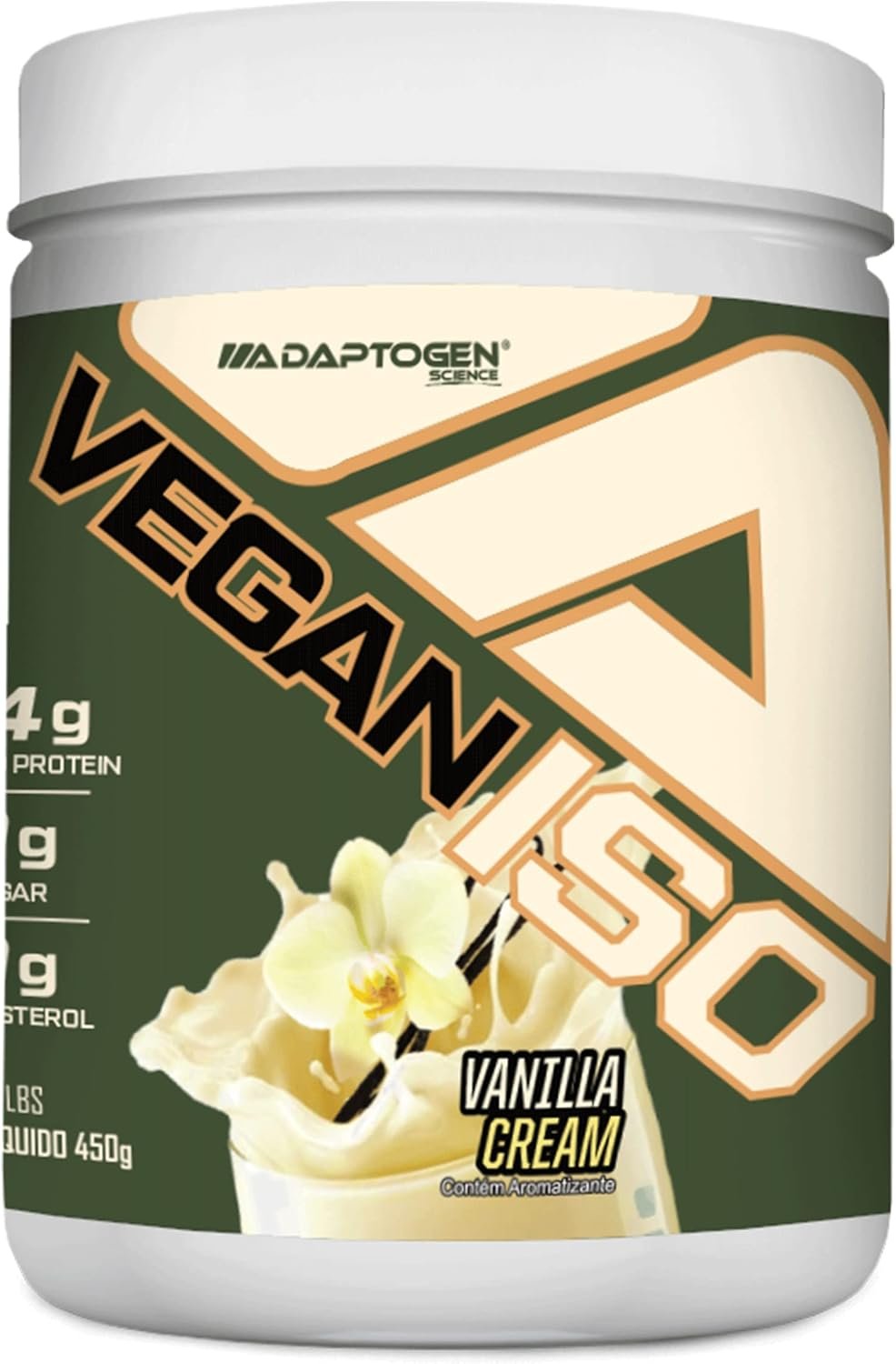 Natural Vegan Iso Vanilla Cream Adaptogen 450g | Capital Fitness