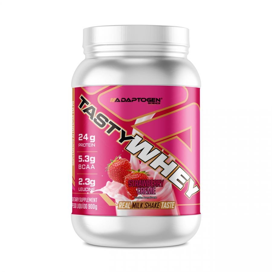 Tasty Whey 3w Adaptogen Morango 900g | Capital Fitness