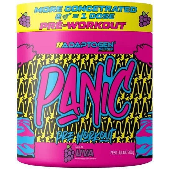 Panic Pré Workout Adaptogen Uva 150g | Capital Fitness