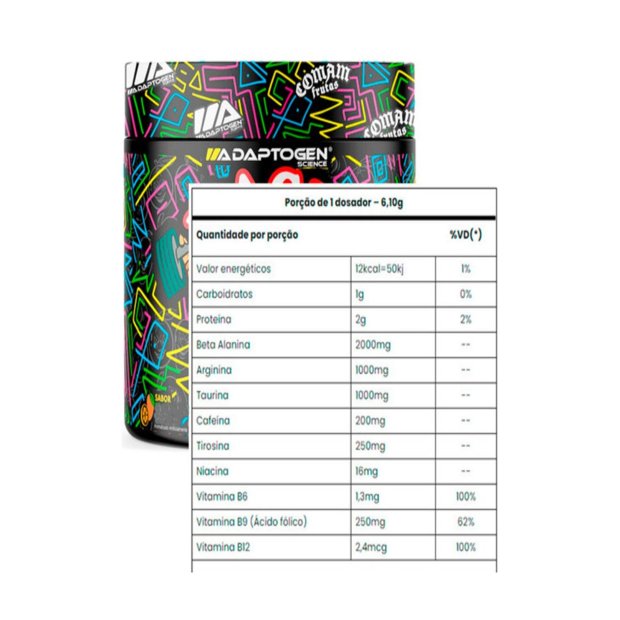 Magic Comam Adaptogen Frutas Manga c Laranja 183g | Capital Fitness