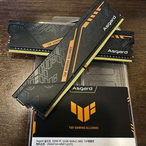 Memória Ram Asgard TUF Gaming DDR4 2x 16 GB (32 GB) 3200 MHz, Nova Memória Ram Asgard TUF Gaming DDR4 2x 16 GB (32 GB) 3200 MHz, Nova