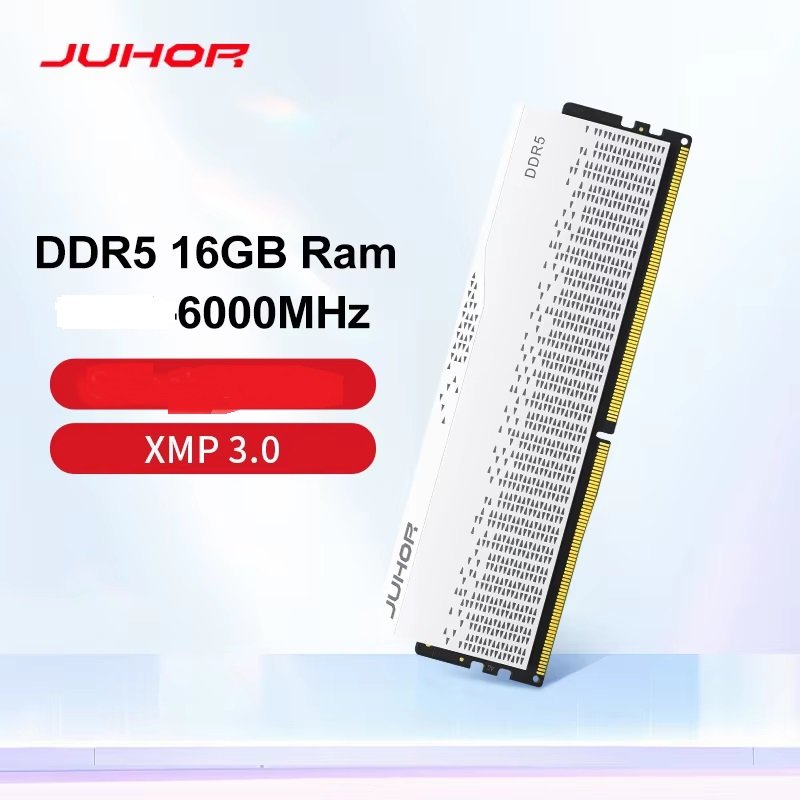 JUHOR DDR5 6000MHz 32GB(16GB×2枚)ホワイト Memória JUHOR DDR5 16 GB, 6000 MHz, Nova, Lacrada | Infotec