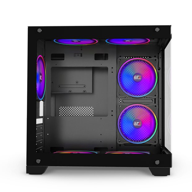Gabinete DT3 HyperView, Lateral e Frontal de Vidro, Preto, Sem Cooler ...