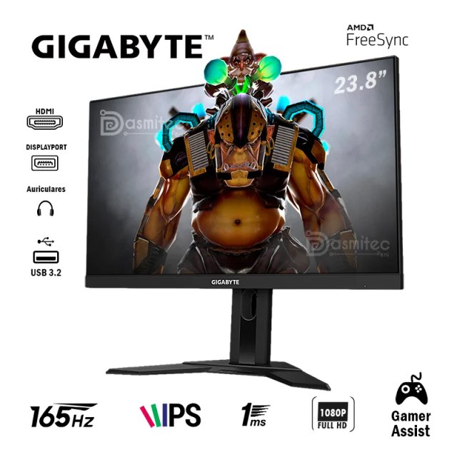 Monitor Gigabyte G24F2, 24 Pol, Full HD, 125% sRGB, FreeSync, 165Hz ...