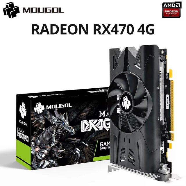 Placa De Vídeo AMD Radeon RX 470 4 GB, GDDR5, 256 bits, Nova, Lacrada ...