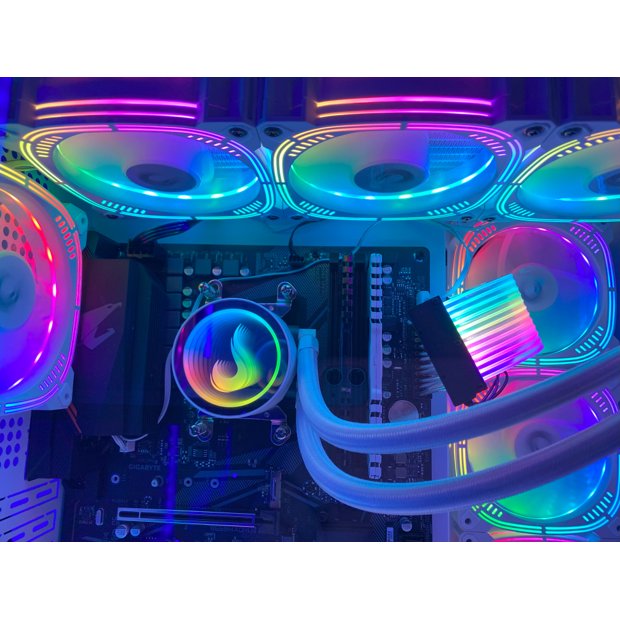 Water Cooler Gamer Rise Mode Aura Frost Pro, 240mm ARGB, Intel e AMD