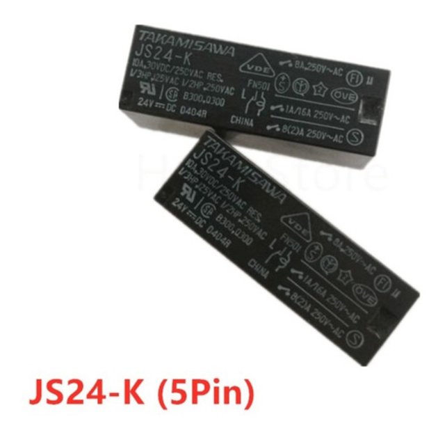Rele Js24e-k 24vdc Dip5 Takamisawa Rele Js24 K 24v 8a | TekniMas