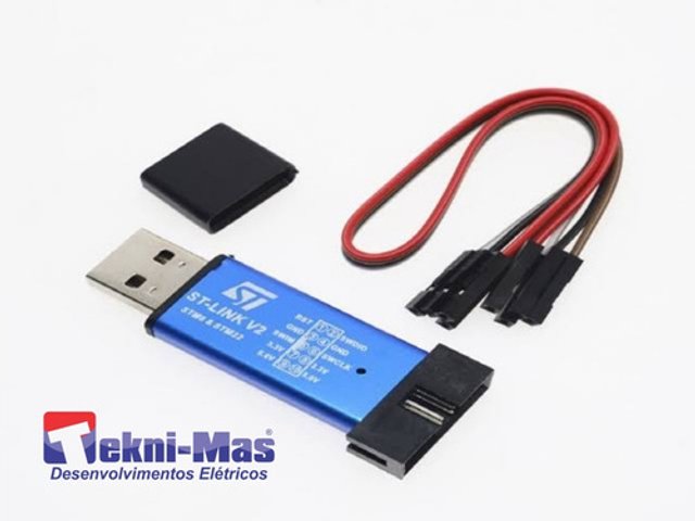 Programador Arm St-link V2 Stm8 Stm32 Gravador Usb Cs32f103 | TekniMas