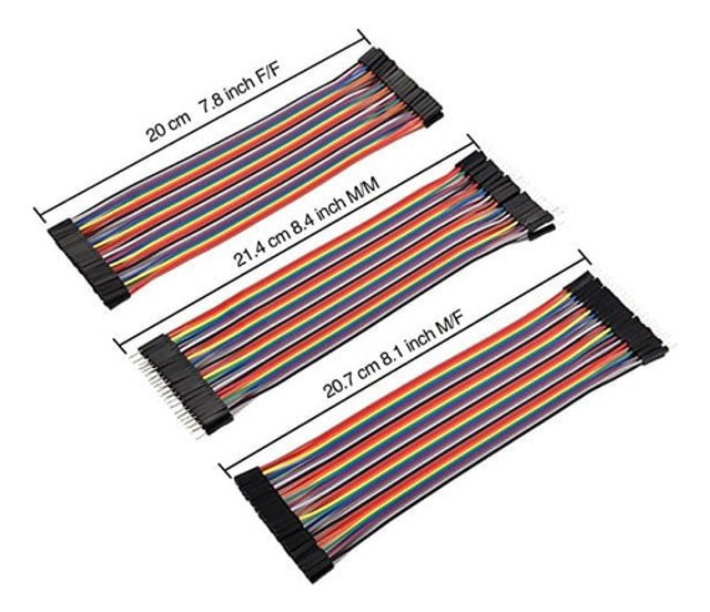 120x Jumper 40 Pinos Dupont Mxm - Mxf - Fxf P/ Harduin Esp32 | TekniMas