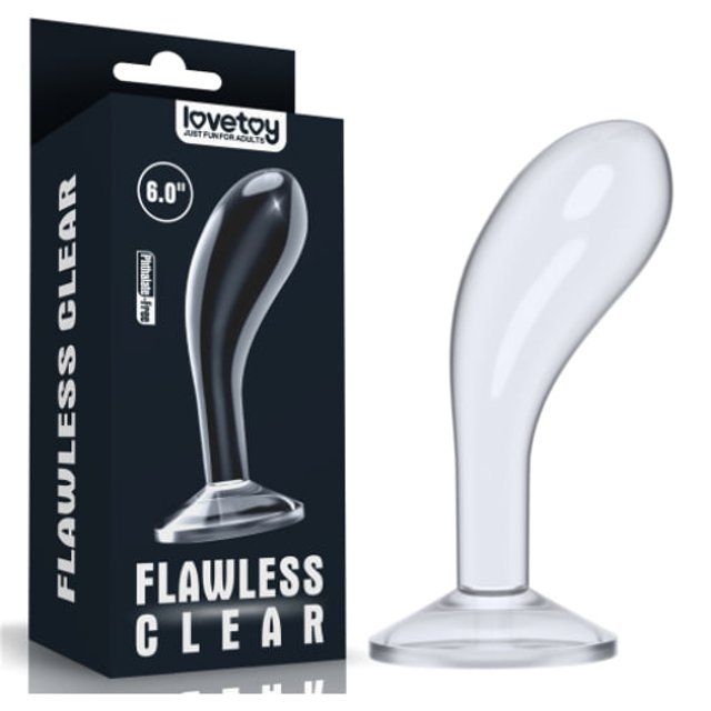 Plug anal 15 cm Flawless Clear 6" - Lovetoy | Lovetoy Products Brasil