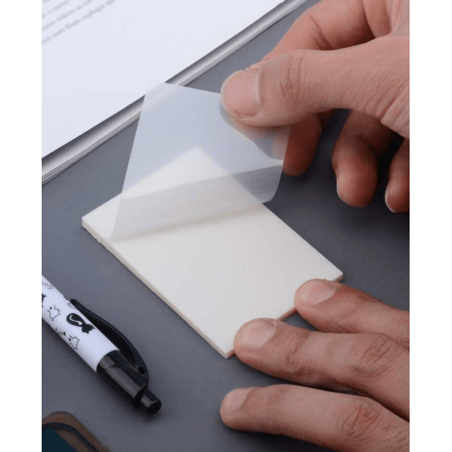 Post It Transparente Retangular | Canetas Divertidas Atacado