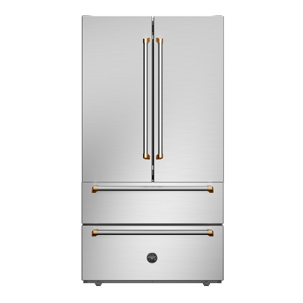 Refrigerador Bertazzoni Master com Puxador Tubular Gold 636 Litros