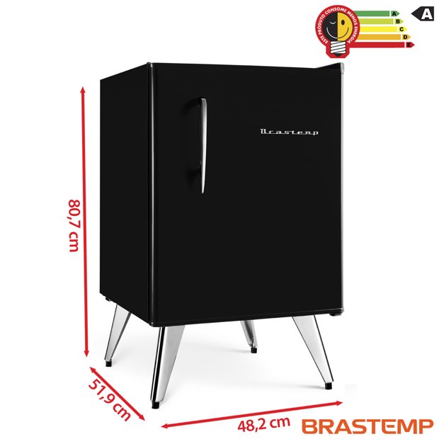 Frigobar Brastemp Retro 76 Litros BRA08AE - 220v | Space Eletro