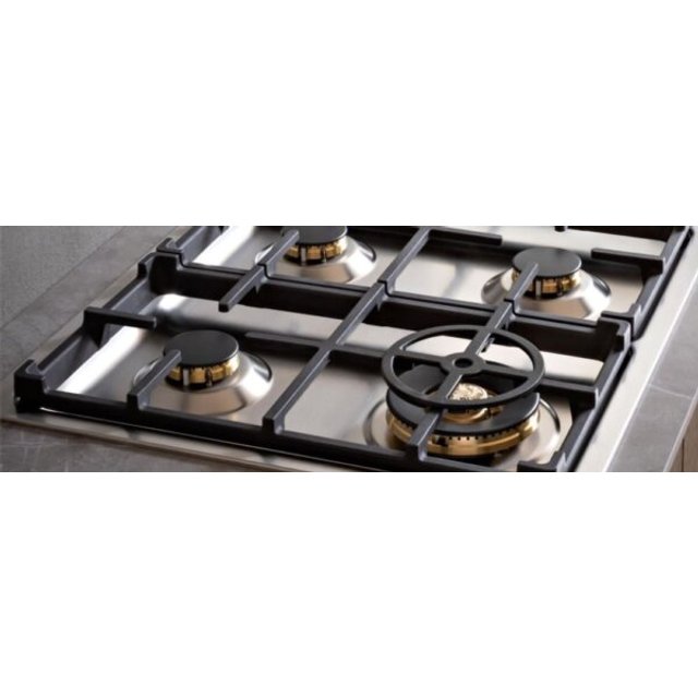 Cooktop a Gás Bertazzoni 6 Bocas PROF366QBXT 220V Space Eletro