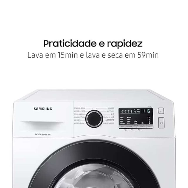 Lava e Seca Samsung 11Kg WD11M4473PW Branca - 220v | Space Eletro