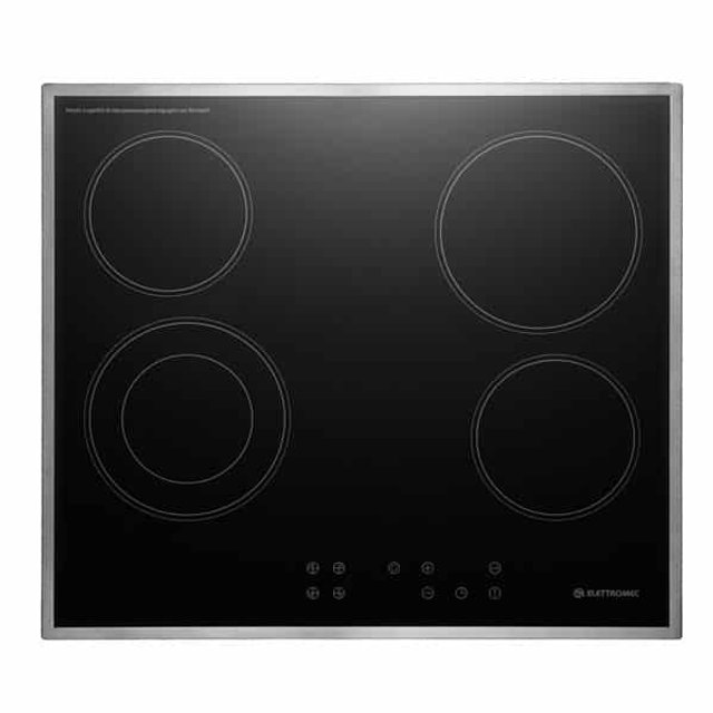 Cooktop Elétrico Vitrocerâmico Elettromec 4 Bocas 60cm 220V CKV4Q60
