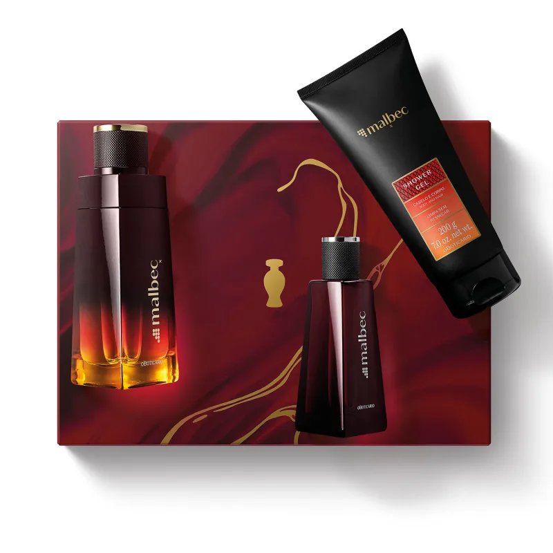 Kit Presente Dia dos Namorados Malbec (3 itens) | RF Perfumaria