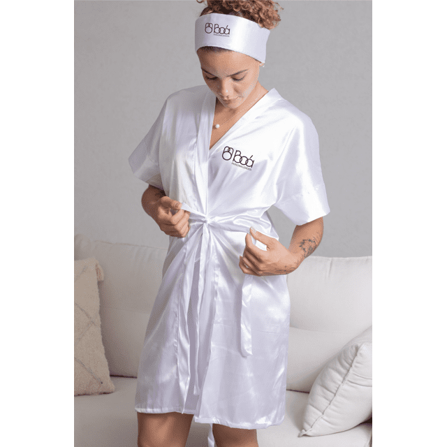 Robe de Cetim Personalizado com logo Estampada - Main Image