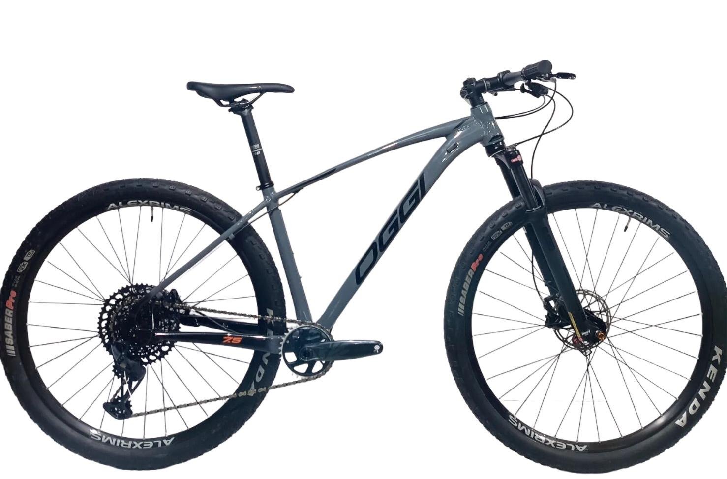Bicicleta OGGI 7.5 2025 - 12v Sram GX - Grafite/Preto/Laranja