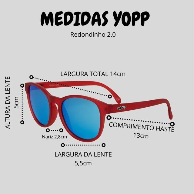 Óculos de Sol Yopp Hippie Chic
