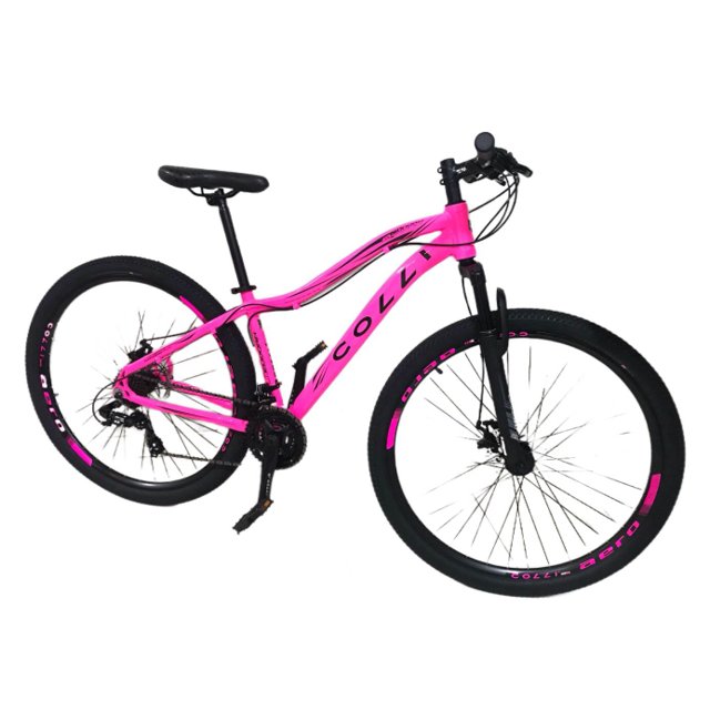 Bicicleta Aro 29 Colli Eudora 21v Shimano Alumínio Rosa Neon | Bikerunpa