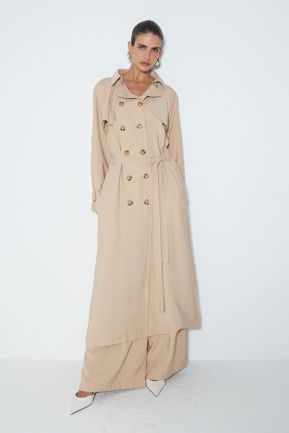 Casaco Trench Coat Alongado - Zen | Kadô Boutique - Fabulous