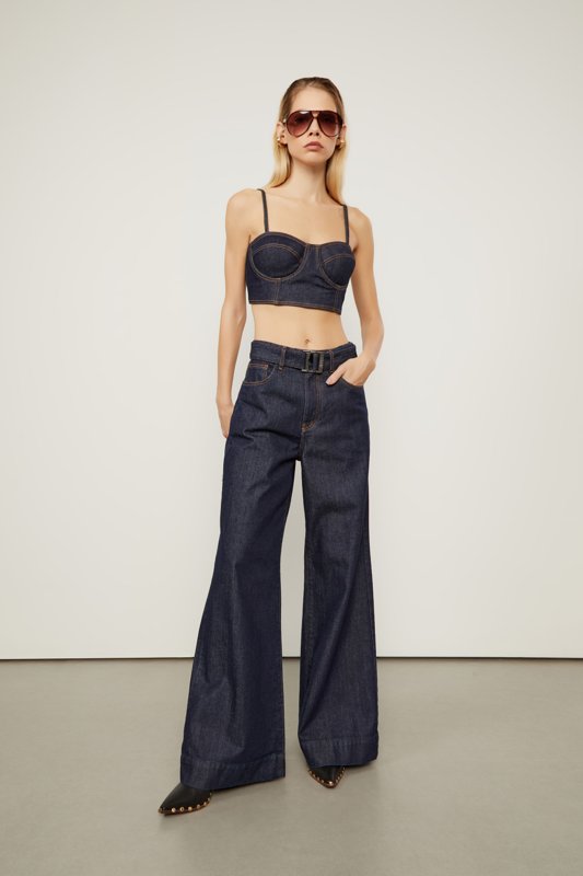 Top Jeans Raw Corset Cropped - Animale | Kadô Boutique - Fabulous